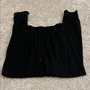 Black cuffed Sweat Pants